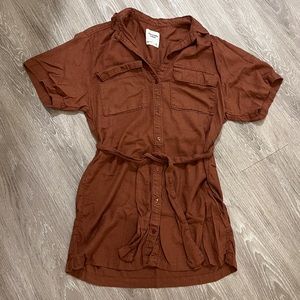 Abercrombie Linen Button Down Dress